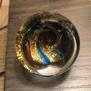 Glass eye studio paperweight